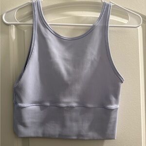 Lululemon Light Blue Ribbed Tank Top